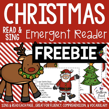 Preview of Christmas Shared Reading Read & Sing Early Reader Freebie
