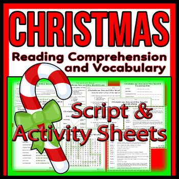 Preview of Christmas Readers Theater Holiday Script, Reading & Activity Packet