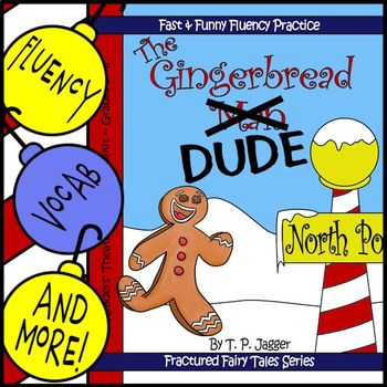 Preview of Christmas Readers Theater Script Gingerbread Man Fractured Fairy Tale: Grade 3-6