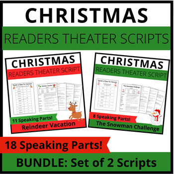 Preview of Christmas Readers Theater Scripts BUNDLE Set of Two Scripts
