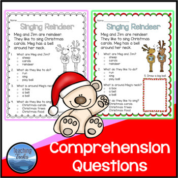 Christmas Activities: Christmas Reading Comprehension Passages and Questions