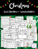 Christmas Reading Centers and Worksheets | December ELA Fi