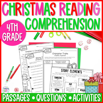 Christmas Reading Comprehension Activities | 4th Grade | TpT