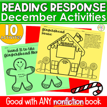Preview of Christmas Reading Comprehension Activities Response Sheets for NONFICTION