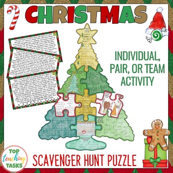Preview of Christmas Reading Comprehension Activity | Christmas bulletin board