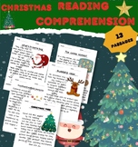 Christmas Reading Comprehension Fluency Passages and Quest
