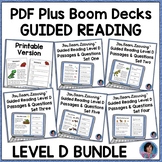 Reading Comprehension Boom Cards & PDF: Kindergarten {Dist
