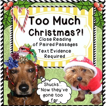 Preview of Christmas Reading Comprehension Paired Passages