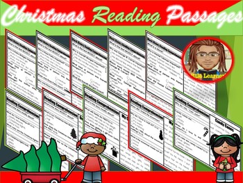 Preview of Christmas Reading Comprehension Passages 1st Grade | December