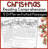 Christmas Reading Comprehension Passages and Christmas Clo