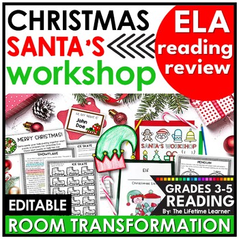 Preview of Christmas Reading Comprehension Passages Activities Holiday Room Transformation