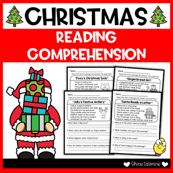 Christmas Reading Comprehension Passages with Questions - 1st Grade ...