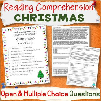 Christmas Reading Comprehension Passages with Questions and Answers
