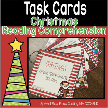 Preview of Christmas Reading Comprehension - Task Cards (Fiction & Nonfiction)
