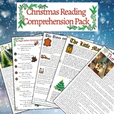 Christmas Reading Comprehension Worksheets