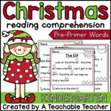 Christmas Reading Comprehension for Kindergarten