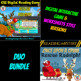 Christmas Reading Mystery Duo Bundle Worksheets & Digital 