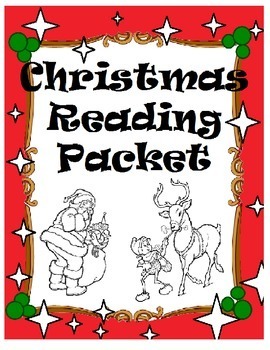 Preview of Christmas Reading Packet Comprehension and Vocabulary Strategies