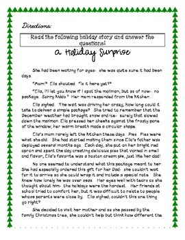 Christmas Reading Packet {Holiday Fun!} by Carolina Orton-Gillingham