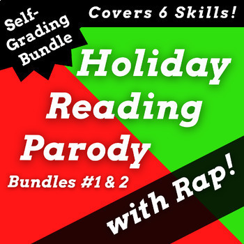 Preview of Language Arts Christmas Activities for Middle School with Reading Passages