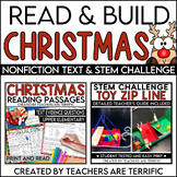 Christmas Reading and STEM Bundle with Candy Cane STEM Challenge