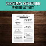 Christmas Reflection Writing Activity | Printable Workshee