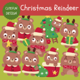 Christmas Reindeer Clipart, Christmas Clip Art, Cute Reind