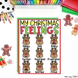 Christmas Reindeer Feelings & Emotions Chart FREEBIE SEL &