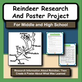 Christmas Reindeer Research Poster Activity for Middle and