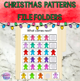 Christmas Repeating Patterns File Folders