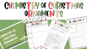 Preview of Christmas Resource Bundle - All Editable - Chemistry of Christmas ornaments