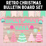 Christmas Retro Bulletin Board Set: Pink Christmas Tree Do