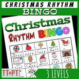 Christmas Rhythm Bingo | Music Bingo Game for Beginners (N