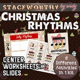 Christmas Rhythm Activity - Music Composition Worksheets a