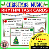 Christmas Music Rhythm Activities - Rhythm Worksheets and 