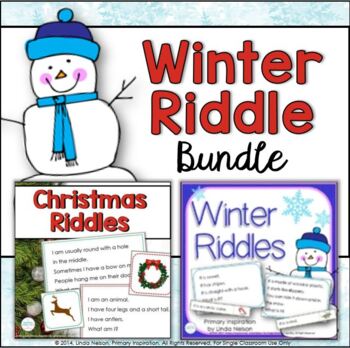 Preview of Winter & Christmas Activities - Riddles for Vocabulary & Active Listening