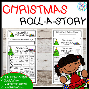 Preview of Christmas Roll A Story | ELA