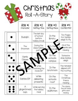 Christmas Roll-a-Story by Are We There Yet | Teachers Pay Teachers