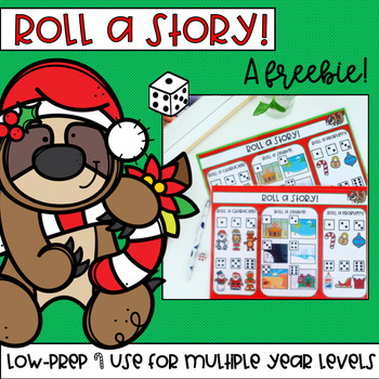 Preview of Christmas 'Roll a Story' Freebie