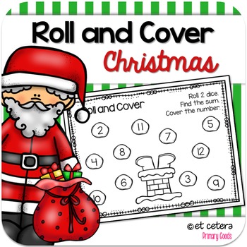 Christmas Two Dice Roll and Cover Game - Craftulate