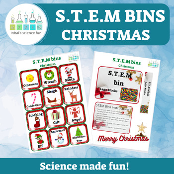 Preview of Christmas S.T.E.M bin -  STEM Activities