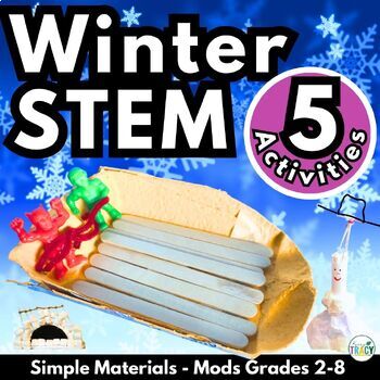 Preview of Christmas STEM Activities and Winter STEM Activities Bundle
