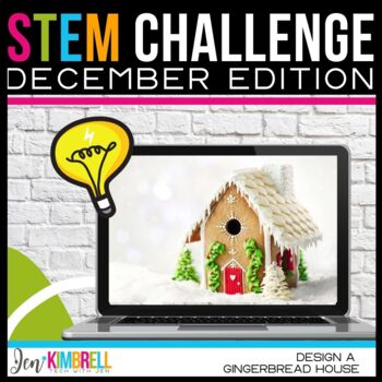 Preview of Christmas STEM Activity | Design a Gingerbread House STEM Challenge