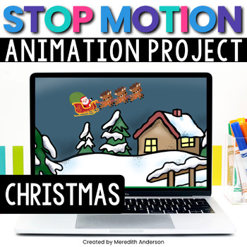 Preview of Christmas STEM Activity Stop Motion Animation using Google Slides™