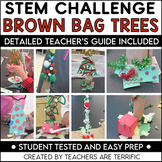 Christmas STEM Brown Bag Tree Challenge