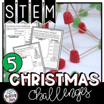 Preview of Christmas STEM Challenges | Digital Google Classroom 