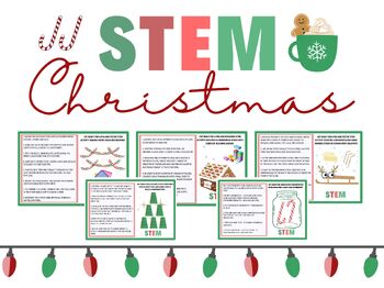 Preview of Christmas STEM activities (December) , Winter STEM Challenges, Christmas Crafts