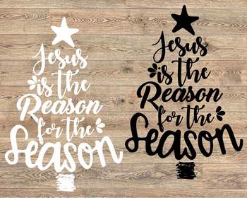 Download Christmas Svg Christmas Jesus Religious Reason For The Season 1115s PSD Mockup Templates