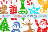 Christmas SVG, Eps, Dxf, Png.