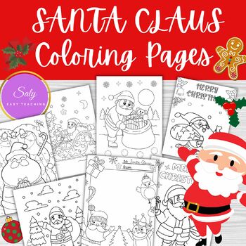 santa claus coloring pages